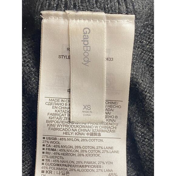 Gap Body Women's Gray and Black Sweater Leggings Size X-Small - Picture 6 of 9